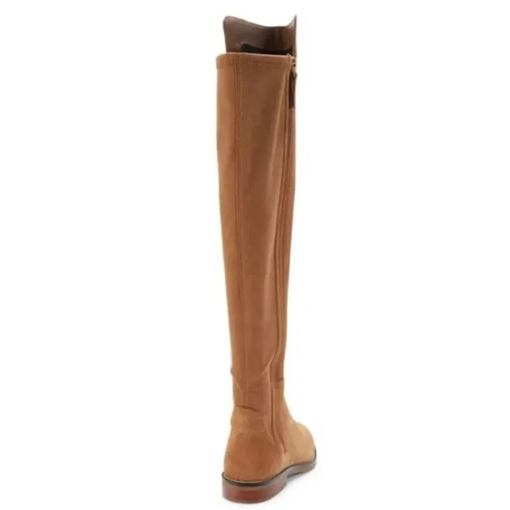 COLE HAAN WOMEN'S KNEE‎ HIGH CHASE SUEDE BOOTS NIB SZ 6 GOLDEN HONEY